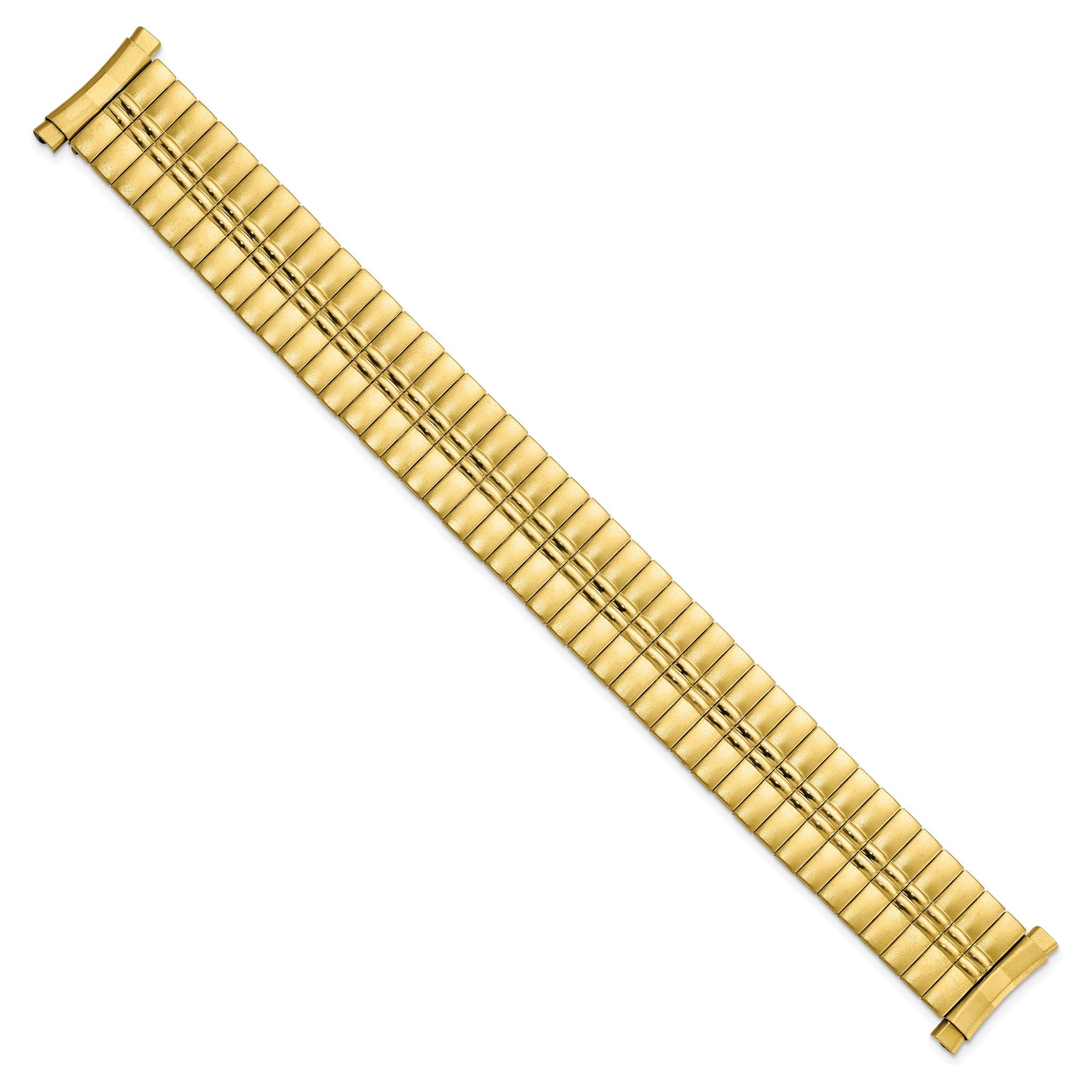 Men's Expansion Link Watch Band in Gold-Tone Stainless Steel