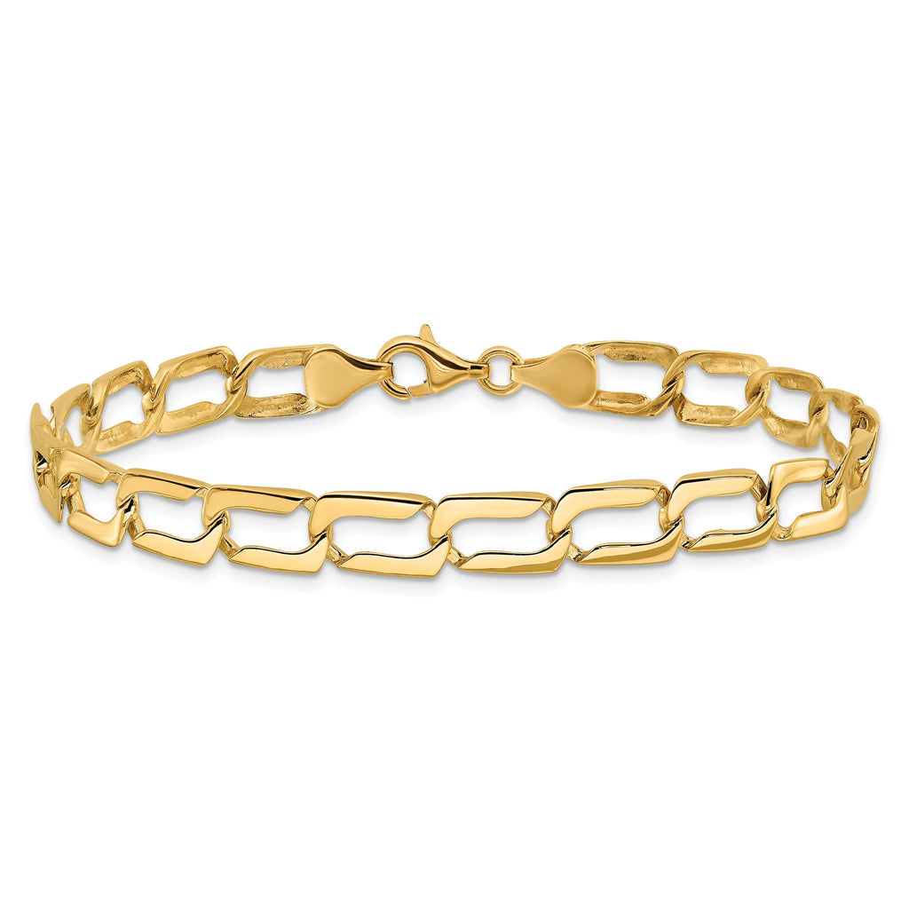 14k Polished Link Bracelet