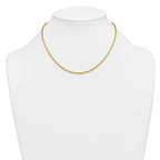 14K Gold Filled Singapore Chain Necklace in 2.1mm Width