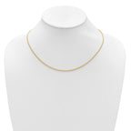 14K 1.65mm Spiga 1in+1in Adjustable Chain