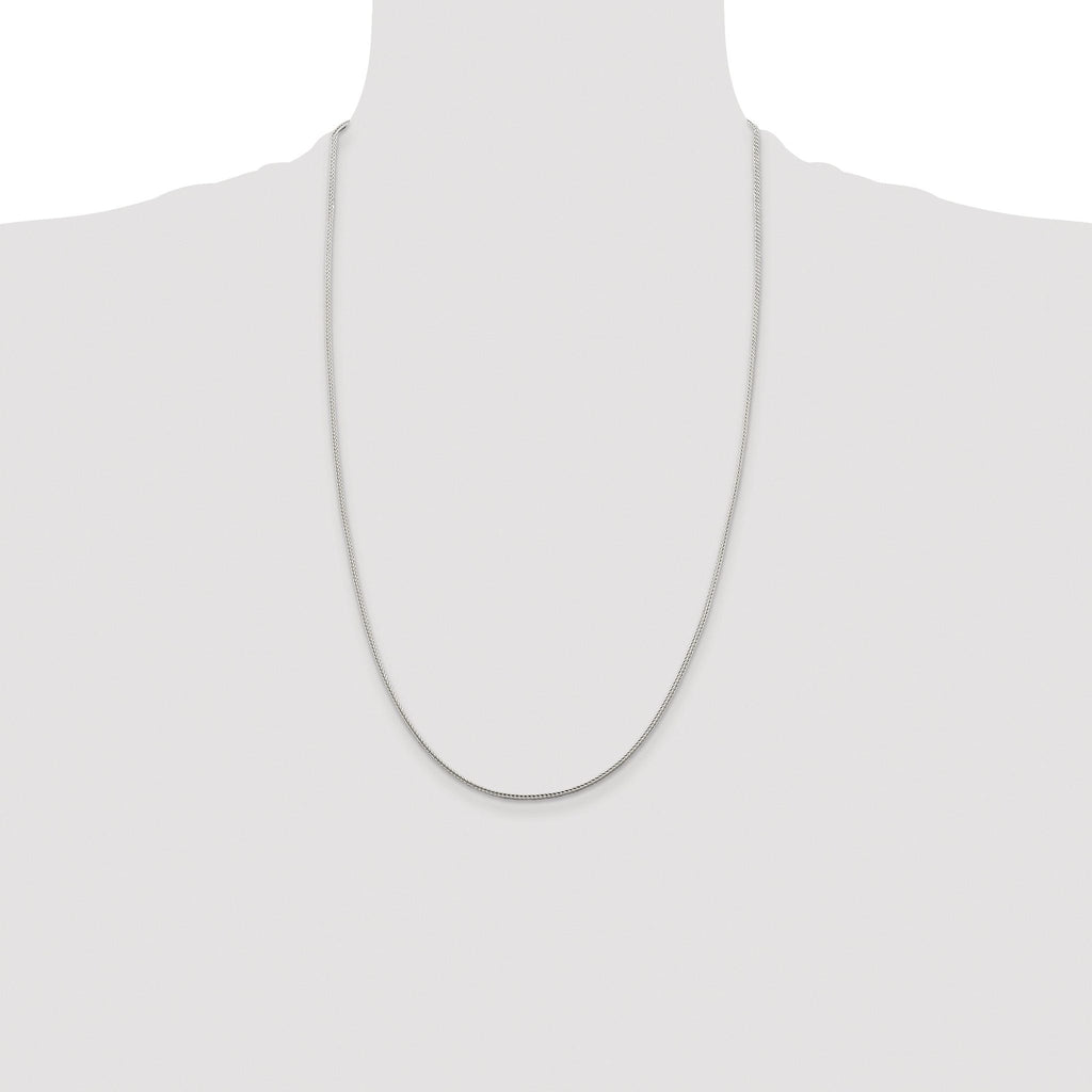 Diamond-Cut Franco Chain Necklace in Sterling Silver