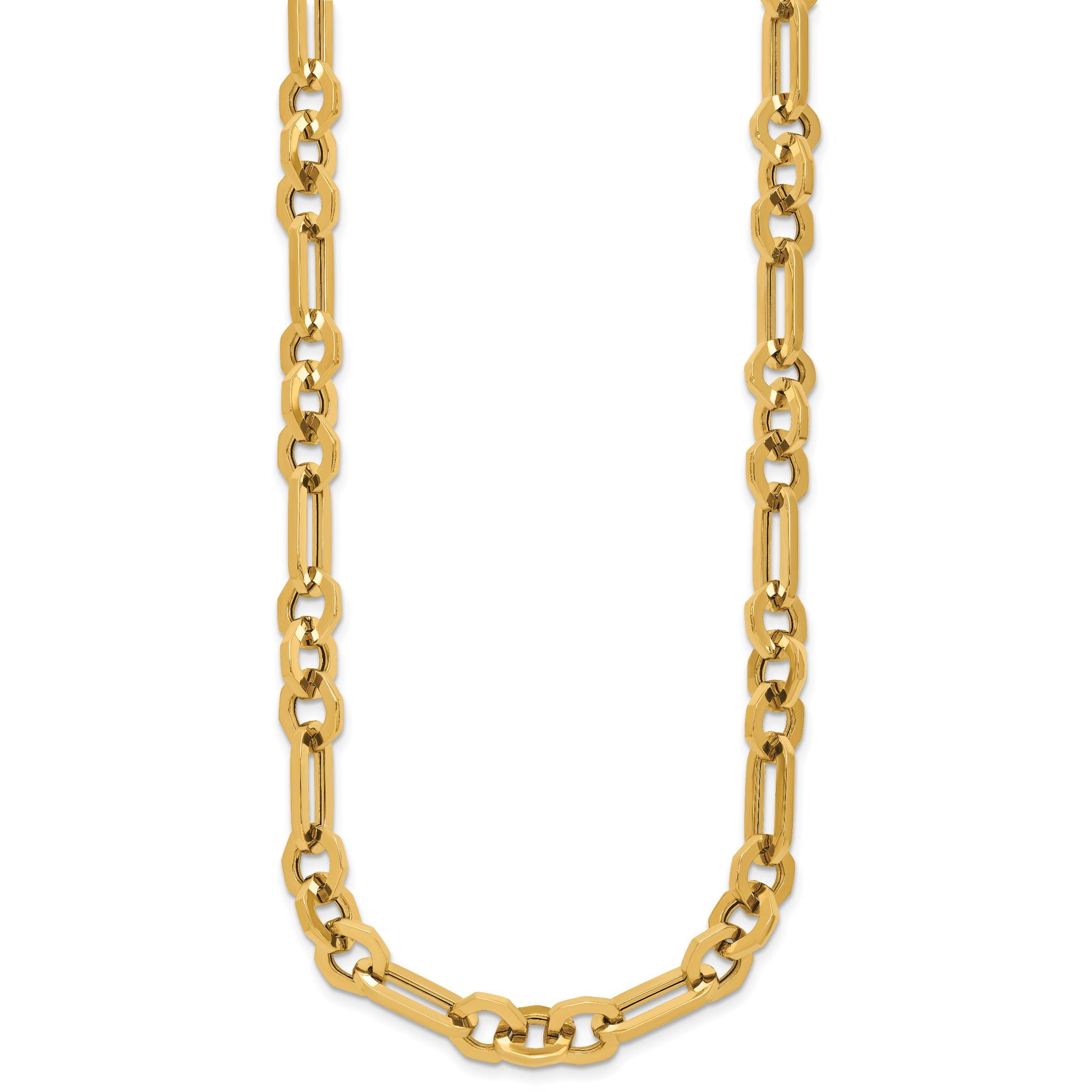 14K Polished Fancy Link Necklace Secondary image