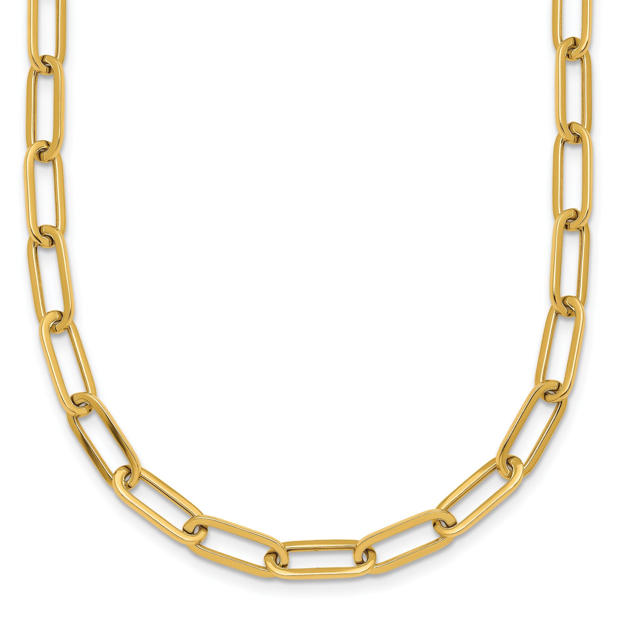 14k Polished 4.75mm Paper Clip Link 18 inch Necklace Main image
