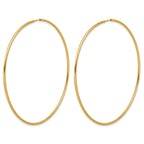 14K Gold Filled 1.25 x 65mm Endless Hoop Earrings
