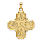 10k Four-Way Medal Pendant