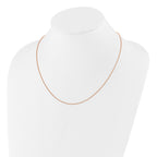 Adjustable Spiga Chain in Rose Gold-Plated Sterling Silver