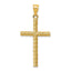 Sophia Jewelers 14K Gold Twisted Cross Pendant Polished and Elegant