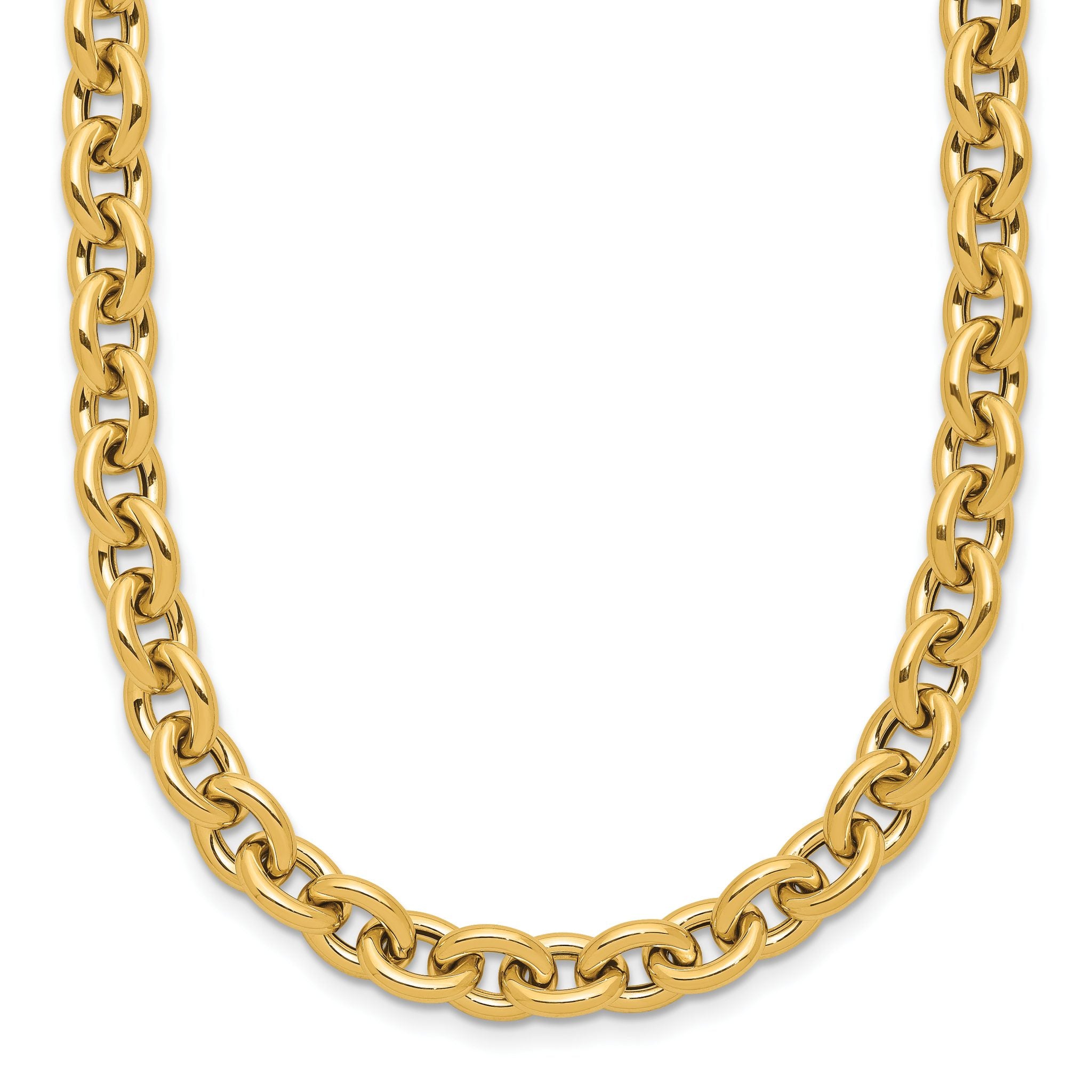 14K Polished Fancy Link Necklace Main image