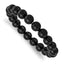 10mm Black Agate Beaded Stretch Bracelet