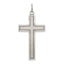 Sterling Silver 925 Cross Pendant with Antiqued Satin Finish