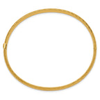 14k 3/16 Textured Hinged Bangle