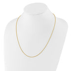 Sterling Silver Adjustable Gold-plated 1.3mm Spiga Chain