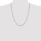 Box Chain Necklace in Sterling Silver, 1.9mm