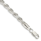 Diamond-Cut Rope Chain in Sterling Silver, 5.75mm
