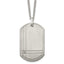 Sophia Jewelers Men's Titanium Dog Tag Necklace with Diamond Engravable 22