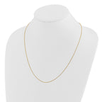Adjustable Baby Box Chain in 14K Yellow Gold, 0.55mm