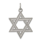 Sophia Jewelers Sterling Silver Star of David Charm Polished Anti-Tarnish