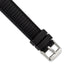 Ventilated Silicone Watch Band in Black, 24mm