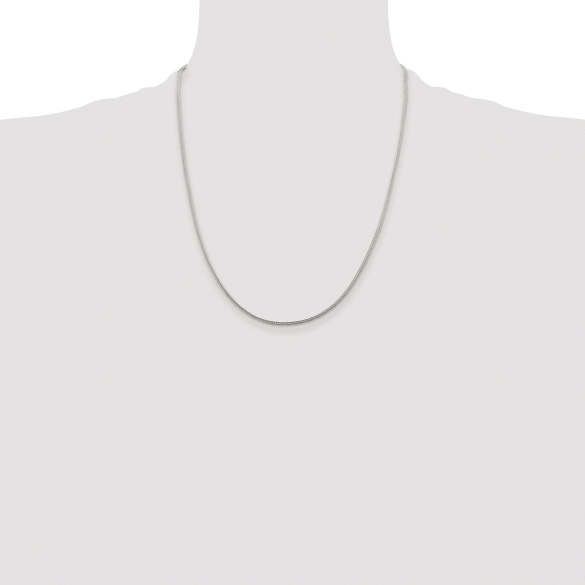 Diamond-Cut Franco Chain Necklace in Sterling Silver