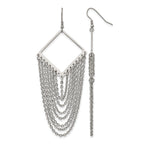 Stainless Steel Polished Drop Dangle Earrings for Women