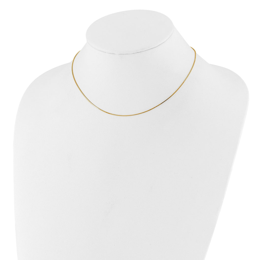 0.85mm 10K Yellow Gold Box Chain