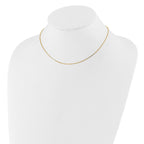 0.85mm 10K Yellow Gold Box Chain