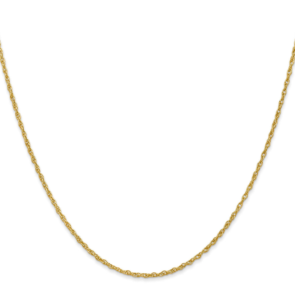 Heavy Baby Rope Chain in 14K Yellow Gold, 1.3mm