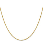 Heavy Baby Rope Chain in 14K Yellow Gold, 1.3mm