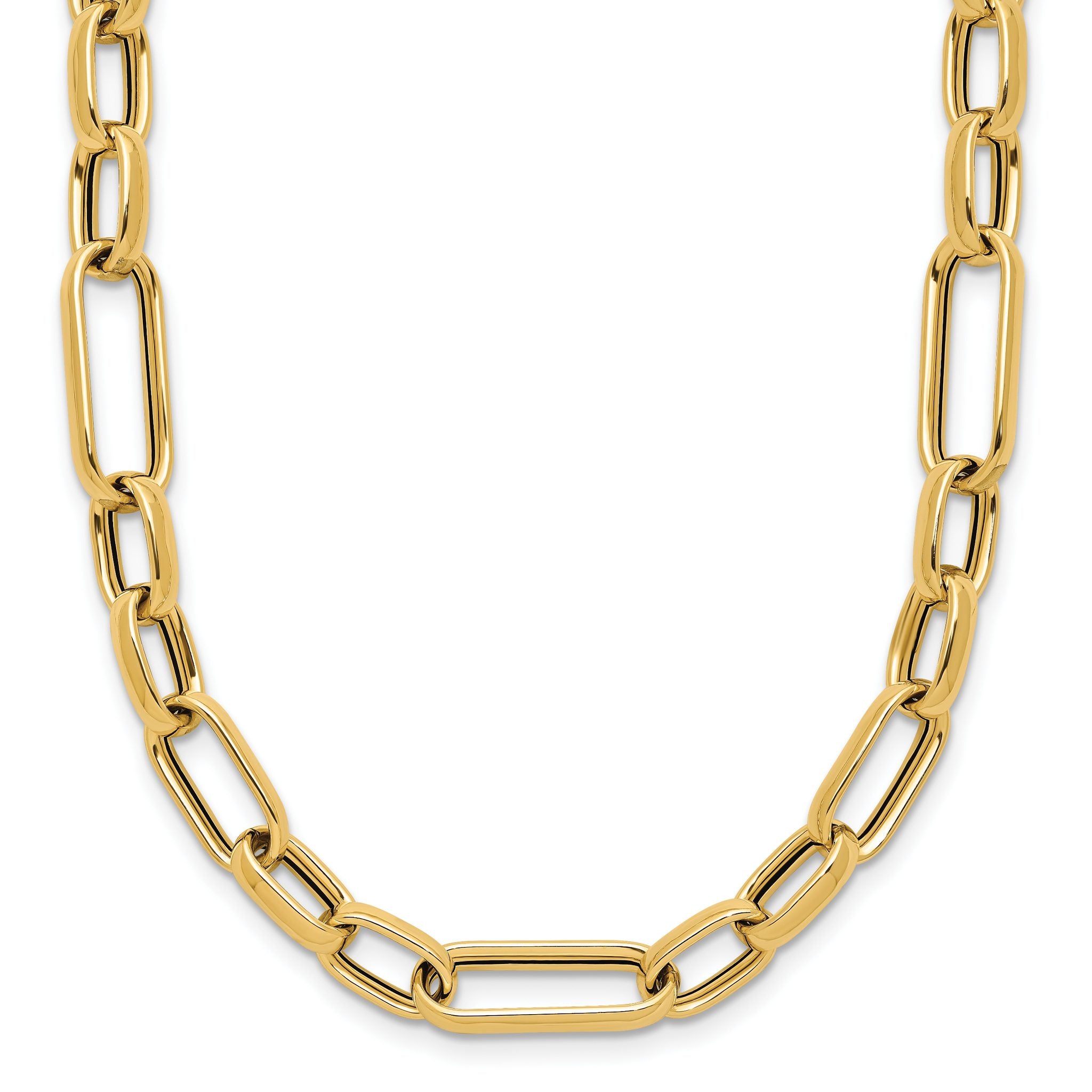 14K Polished Fancy Link Necklace Main image