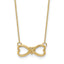 14K Gold Polished Infinity Heart Necklace for Women Elegant 18 Ropa Chain