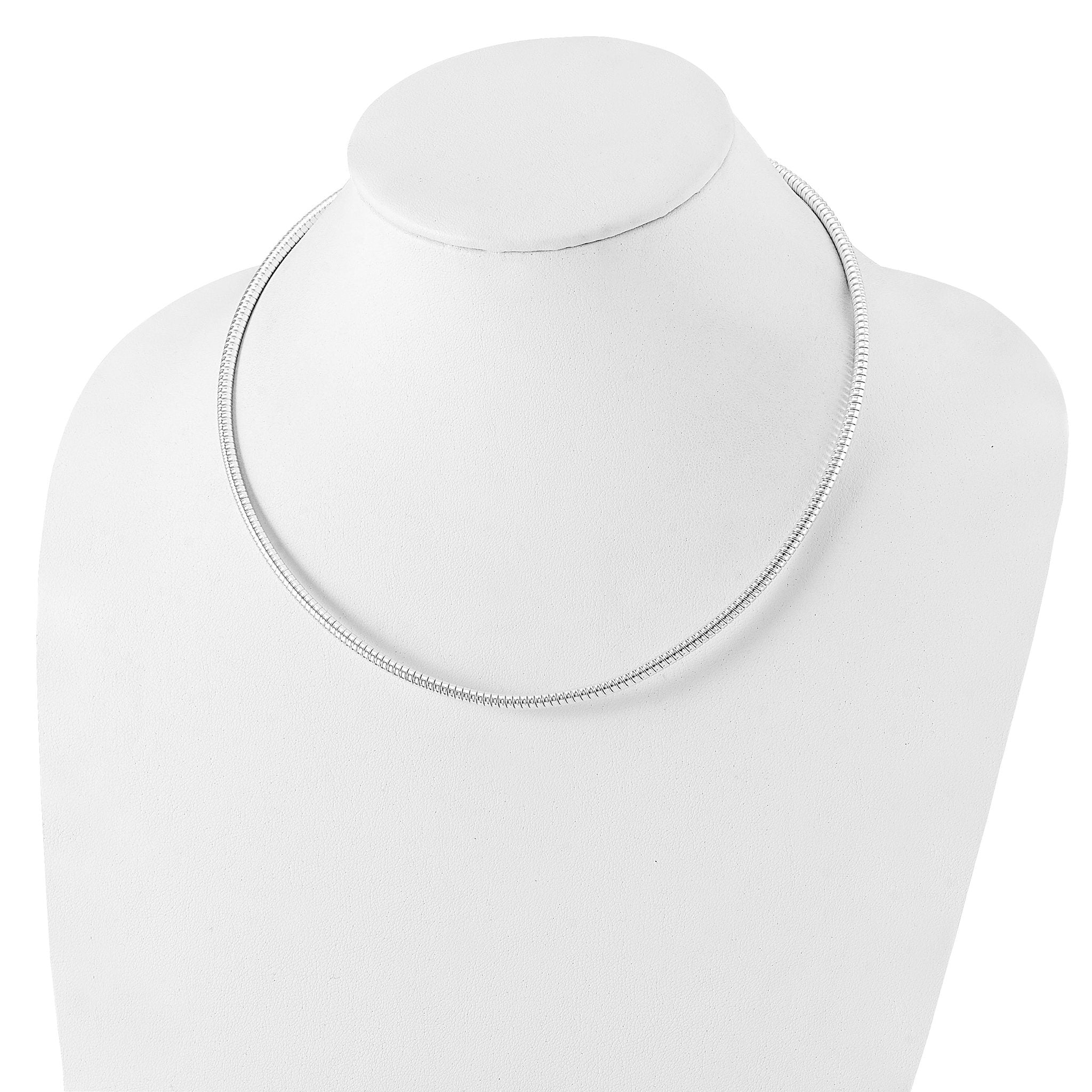 Sterling Silver 4mm Round Cubetto 18in Necklace Secondary image