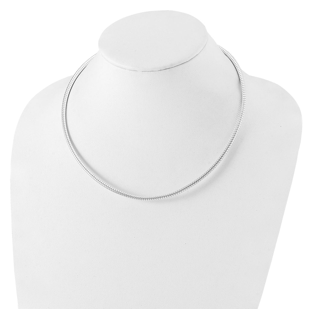 Sterling Silver 4mm Round Cubetto 18in Necklace