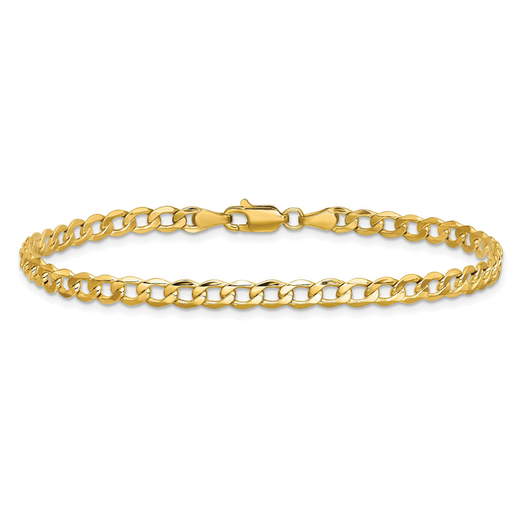 10k 4.3mm Semi-Solid Curb Link Chain