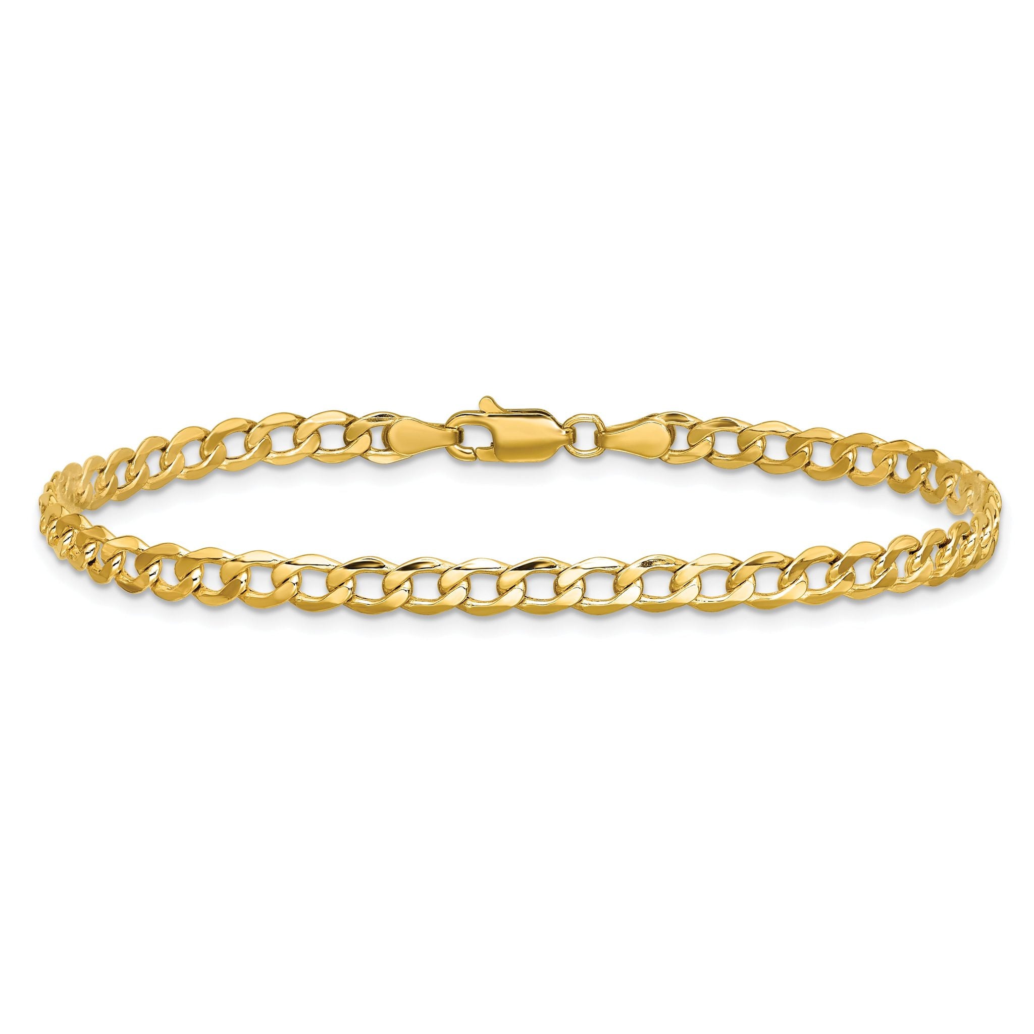 10k 4.3mm Semi-Solid Curb Link Chain
