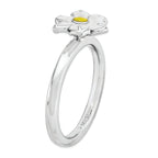 Sterling Silver Stackable Expressions Narcissus Ring