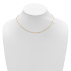 14k 1.4mm D/C Square Cable 1in+1in Adjustable Chain