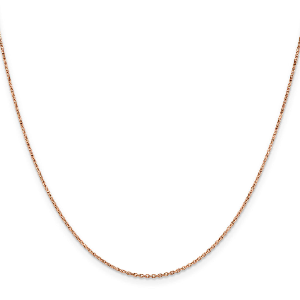 Diamond-Cut Cable Chain in 14K Rose Gold, 1.4mm