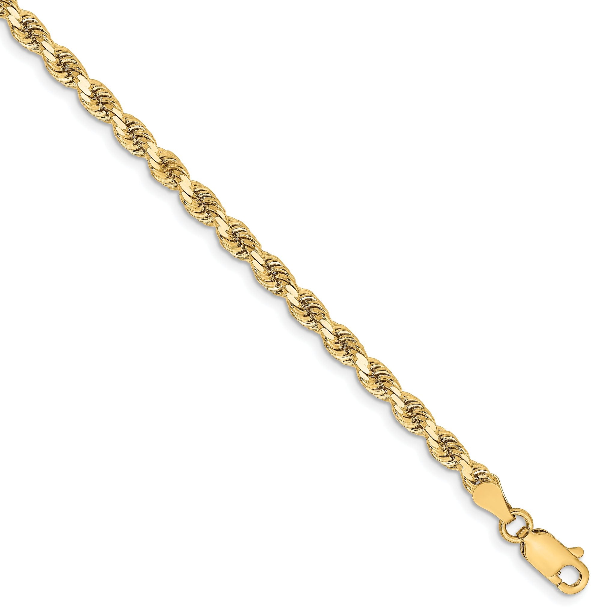 10K 3.25mm Diamond-Cut Rope Chain Main image