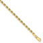 10K 3.25mm Diamond-Cut Rope Chain