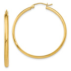 14k Polished Hoop Earring