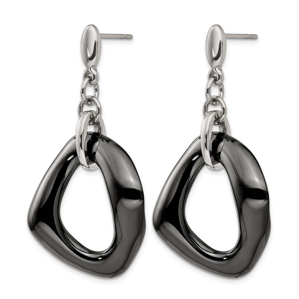 Stainless Steel Polished Drop Dangle Earrings for Women