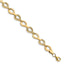 10K Polished Fancy D/C Link Bracelet