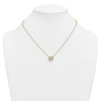 14k 2 1/2 carat Certified Lab Grown Diamond VS+ F+ Oval Complete 18 inch Bezel Set Necklace
