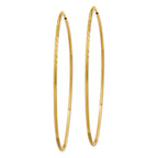 10k 1.25mm Diamond-cut Endless Hoop Earring