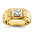 10k 7/8 carat Lab Grown Diamond VS/SI+ G+ Complete Men's Ring