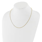 Sterling Silver Gold-plated Adjustable 1.3mm Box Chain