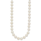 14K Yellow Gold White Cultured Pearl Necklace 7-8mm