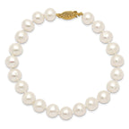 14K Gold Filled 8-9mm White Cultured Freshwater Pearl Necklace