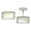 Stainless Steel Mother of Pearl Rectangle Cuff Links