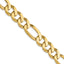 10.0mm 10K Yellow Gold Figaro Chain